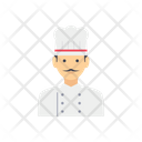 Male Chef Baker Kitchen Icon