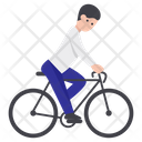 Male Cyclist Avatar Icon