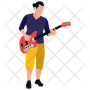 Male Playing Guitar Icon