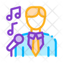 Man Suit Microphone Icon