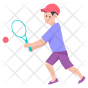 Male Tennis Player Sportsperson Sportsman Icon
