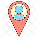 Man Location Map Icon