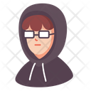 Male Glasses Hacker Icon