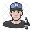 Man Auto Mechanic Icon