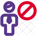 Man Banned Ban User Block User Icon