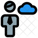 Man Cloud Data Cloud Account Cloud Profile Icon