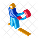 Man Flying Kite  Icon