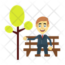 Man in park Icon