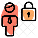 Man Locked User Lock User Security Icon