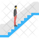 Man On Escalator Icon