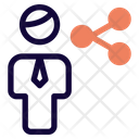 Man Share Share Businessman Sharing Icon