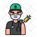 Man Vaccination Icon