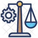 Management Scale Business Management Justice Scale Icon