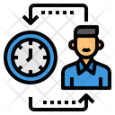 Time Management Manager Clock Icon