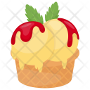 Strawberry Cone Eat Icon
