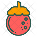 Mangosteen Fruit Food Icon