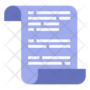 Scenarios Manuscript Script Icon