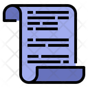 Scenarios Manuscript Script Icon