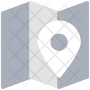 Unfolded Map Chart Icon