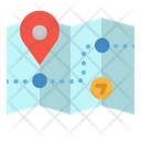 Map Pin Route Icon