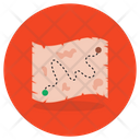 Map Route Navigation Icon