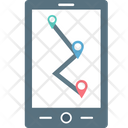 Map Device Distance Check Travel Distance Icon
