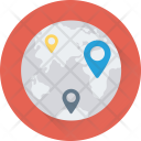 Map Location Globe Icon