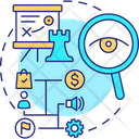 Mapping sales process Icon