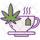 Marijuana Tea Tea Tea Bag Icon