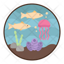 Marine Life Sea Creature Narwhal Whales Icon