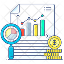 Marketing Report Market Data Financial Report Icon