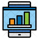Mobile Website Growth Graph Icon