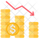 Income Chart Commerce And Shopping Loss Icon
