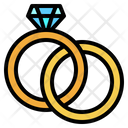 Marriage Engagement Jewelry Icon