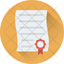 Marriage Certificate Love Icon