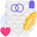 Marriage Certificate Certificate Marriage Icon