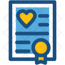 Marriage Certificate  Icon