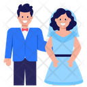 Marriage Married Couple Bride Groom Icon