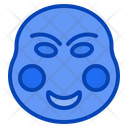 Mask Smile Festival Dance Chinese New Year Icon