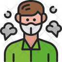 Mask Man Air Pollution Icon