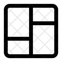 Masonry Grid Layout Icon