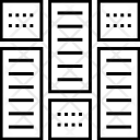 Masonry Grid  Icon