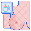 Mastitis Breast Inflammation Icon