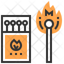Match Box Fire Flame Icon