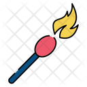 Matchstick Ignition Stick Burning Stick Icon