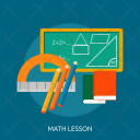 Math Lesson Education Icon