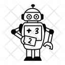 Mathematik Roboter Symbol