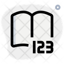 Open Book Number Icon