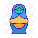 Matryoshka Contour Culture Icon