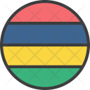 Mauritius African Country Icon